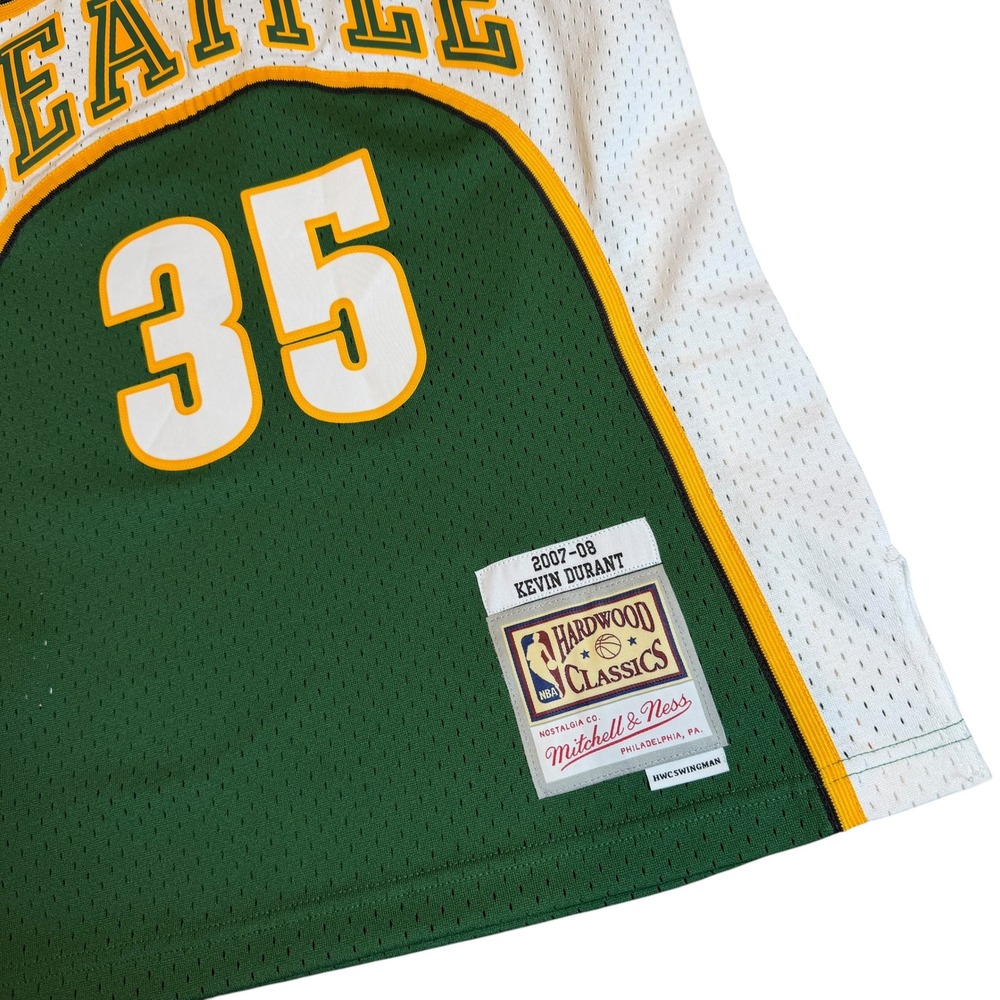 Mitchell & Ness Seattle SuperSonics Mens Small Green Excellent Kevin Durant #35